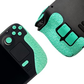 Controller Grip for Steam Deck, Textured Skin Kit, for Steam Deck, Non-Slip, Sweat-Absorbing Controller Grips, Buttons (Normal Mint Green)