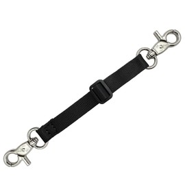 Adjustable Backup Safety Clip for Small Dogs, Double Ended Gentle Slip Collar Clip for Dog Harness Leash
