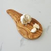 Naturally Med - Olive Wood Garlic Chopping/Cutting Board