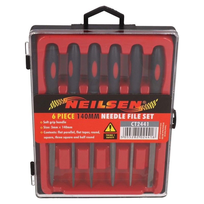 6pc Needle File Set for Hobby Craft Wood Ceramic Metals
