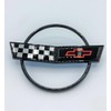 1Pc C4 Corvette Front Nose Hood Emblem 3D Badge Cross