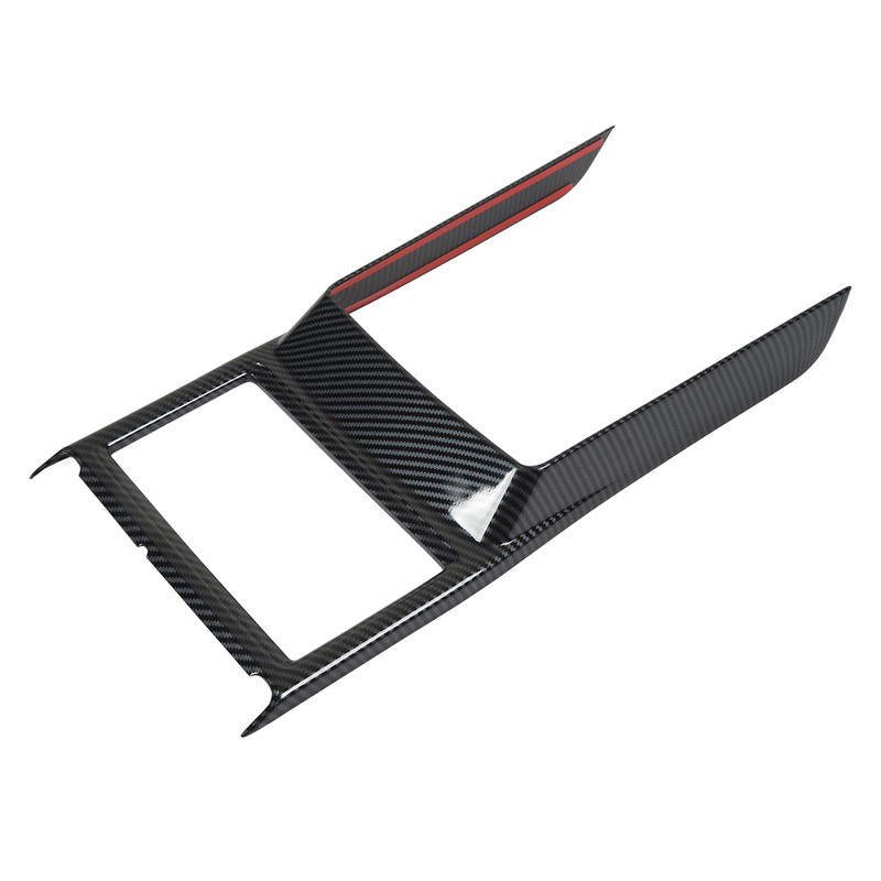 Car Cup Holder Frame Cover Carbon Fiber Pattern High Gloss