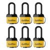 Guliffen Weatherproof Laminated Steel Padlock with Same Key, Outdoor Padlock