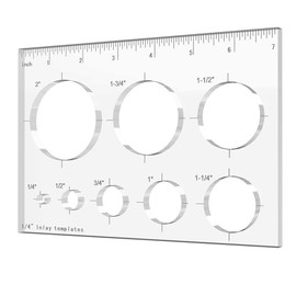 ETFOBMI Router Jig Template, Router Templates for Woodworking, Acrylic Circle Template for Woodworking Circle Inlay Template Decorative