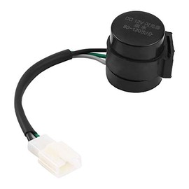 Duokon Motorcycle Turn Signal Flasher, 3 Pins, Round Relay Blinker for GY6 50-250cc Motorcycles, Scooters, Moped, ATV