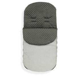 Universal Baby Stroller cosytoes Liner Buggy Dimple Fleece Footmuff Stone Grey (Charcoal)