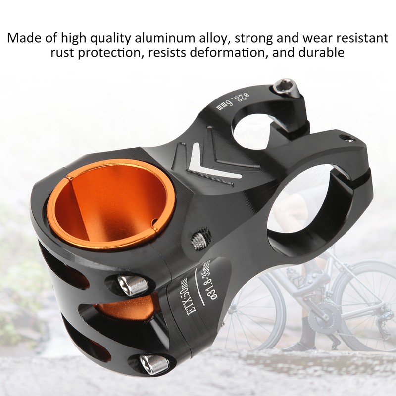 CANSUCC 31.8/35mm Bike Handle Stem Riser Short Handle Stem Aluminum