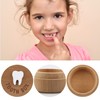 Tooth Fairy Box 3D Carved Wooden Box Souvenir Dropped Tooth