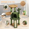Athena Collection Small Cat Tree Tower with Scratching Post, 42