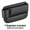 Car Seat Gap Organizer with Cup Holder – Black Leather-Style