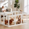 Clear Acrylic Dog Playpen - 7.8 sq.ft, 24" H 8