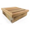 Miller Shingle Square Clear Cedar Vent, Recessed Mount - 18