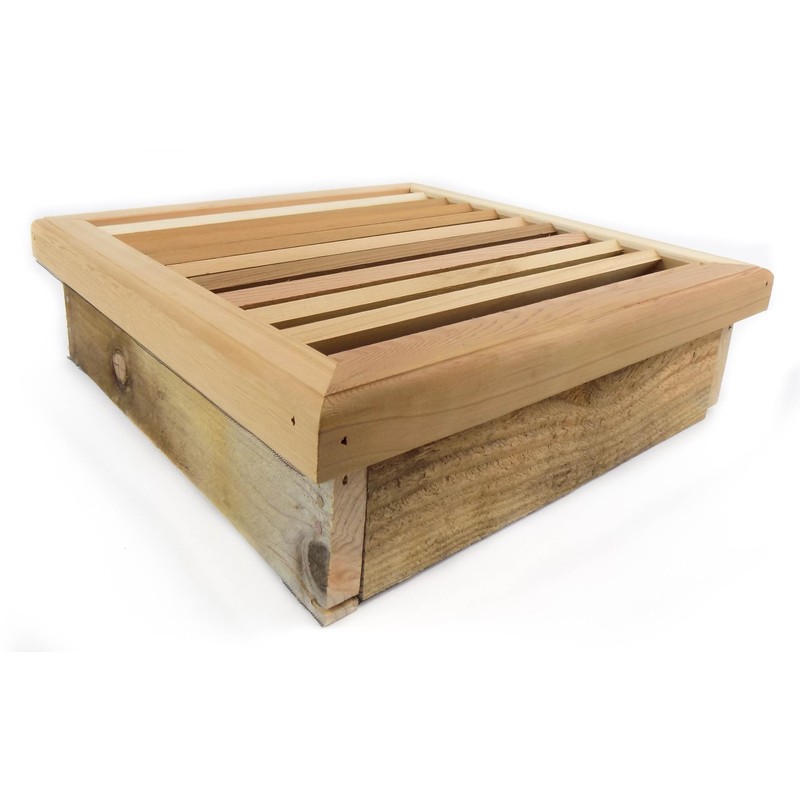 Miller Shingle Square Clear Cedar Vent, Recessed Mount - 18