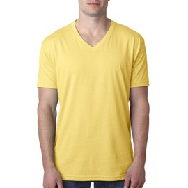 Next Level Men's CVC V XL BANANA CREAM
