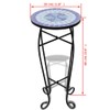 YLIEHS Enhance Your Outdoor Space with Mosaic Side Table, Durable