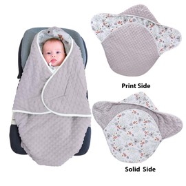 winter baby swaddle blanket wrap for seat newborn Cotton 0-3 Months 0-12 Months for Boys Girls Universal