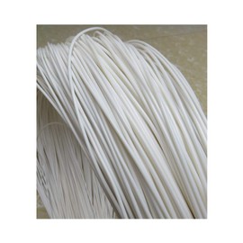 Round Plastic Rattan 2.5mm Plastic Mesh Round Artificial Rattan Repairs DIY Weaving Storage Basket (White)