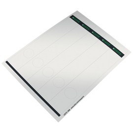 Leitz PC-beschriftbare Rückenschilder selbstklebend für Standard- und Hartpappe-Ordner, 125 Stück, Langes und schmales Format, 39 x 285 mm, Papier, grau, 16880085