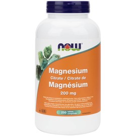 NOW Magnesium Citrate, 200mg, 250 Tablets
