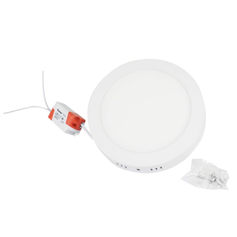 Sanelec 1290 Lámpara Circular de Sobreponer, 12 W, Luz Fría