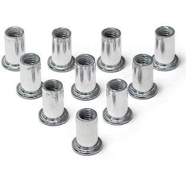 STRAIGHT 12-835 Nut Rivet, Aluminum, 10 Pieces, M5 x 0.8