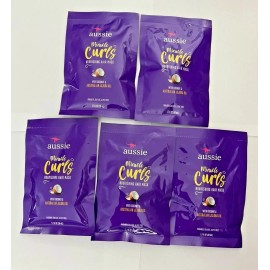 Aussie LOT OF 5 AUSSIE MIRACLE CURLS NOURISHING HAIR MASK 1.7oz EACH NIP