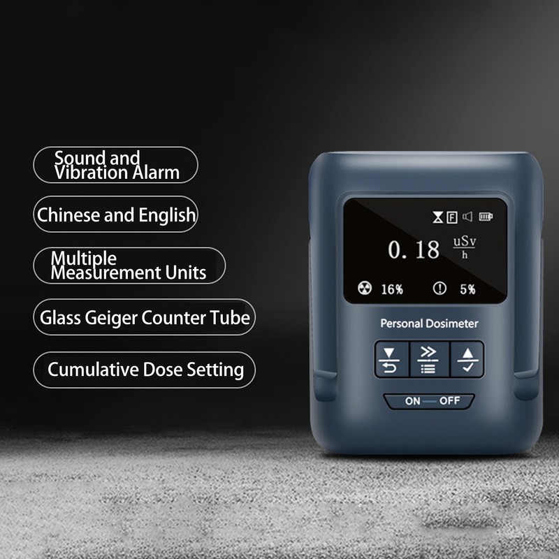 Radiation Detector Nuclear Monitor Dosimeter Geiger Counter Alpha Beta Gamma