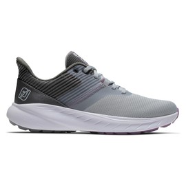 FootJoy Women's FJ Flex Golf Shoe, Grey/Charcoal, 8.5