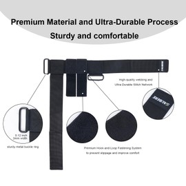 Saubere 2Pcs Dumbbell Foot Attachment for Leg Workout at Home, Ankle Straps for Weights, Tibialis Trainer, Hip Flexors Exercise Tool for Women and Men