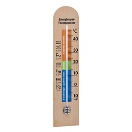 TFA Dostmann 12.1055.05 Energy-Saving Thermometer Indoor Thermometer with Energy-Saving Tips Comfort Range Temperature Monitoring Beech