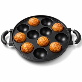 Vitumbua Pan, 12-Cavity Nonstick Appam and Paniyaram Pan