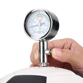 Ball Pressure Measurement, 4x7.2x10cm/1.57x2.83x3.93in Inflatable Ball Needle Pressure Monitor Lightweight Metal Basketball Pump Checker for Football Basketball Volleyball