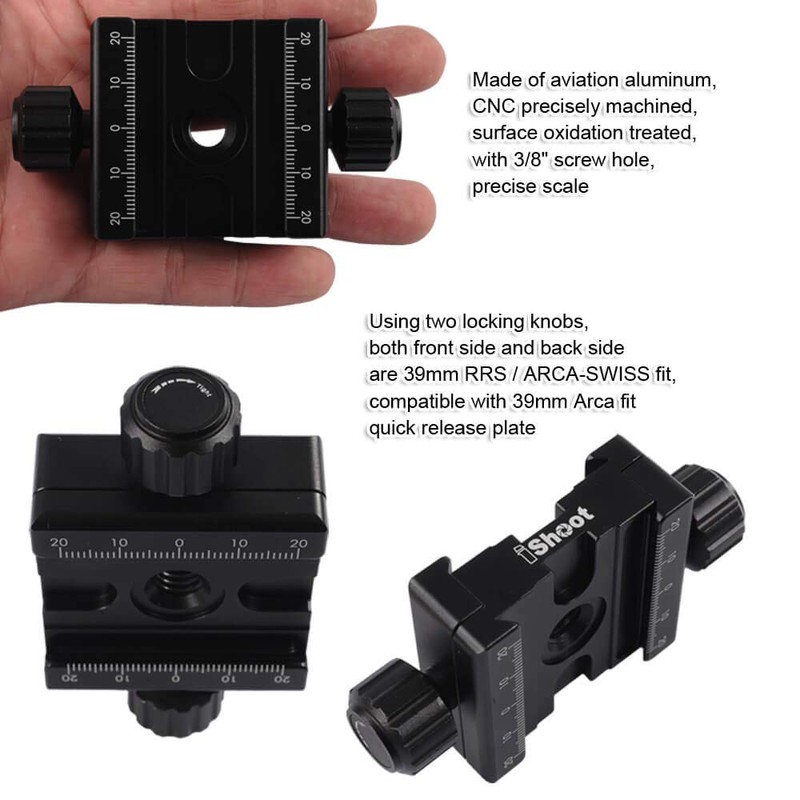 iShoot Metal Double Sided Clamp IS-SJZ50, Double Sided Quick Release
