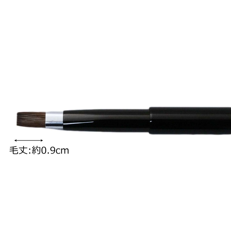 Makeup Brush, Made in Japan, Lip Brush, Auto, Black (No.810BK)