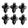 0900-005-00010 Push Rivets (Φ6/Yamaha Type A/Set of 6) Universal Black