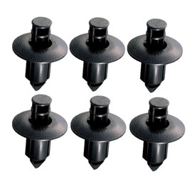 0900-005-00010 Push Rivets (Φ6/Yamaha Type A/Set of 6) Universal Black