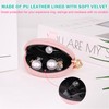 LUCKINEE Portable Gym Jewelry Ring Bag Holder Box with Keychain,