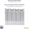 Manchester Mills Protect360° Satin Ribbon Hook Free Shower Curtain -