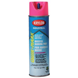 Krylon Industrial Quik-Mark Wb Inverted Marking Paint Fluorescent Pink - Lot of 12