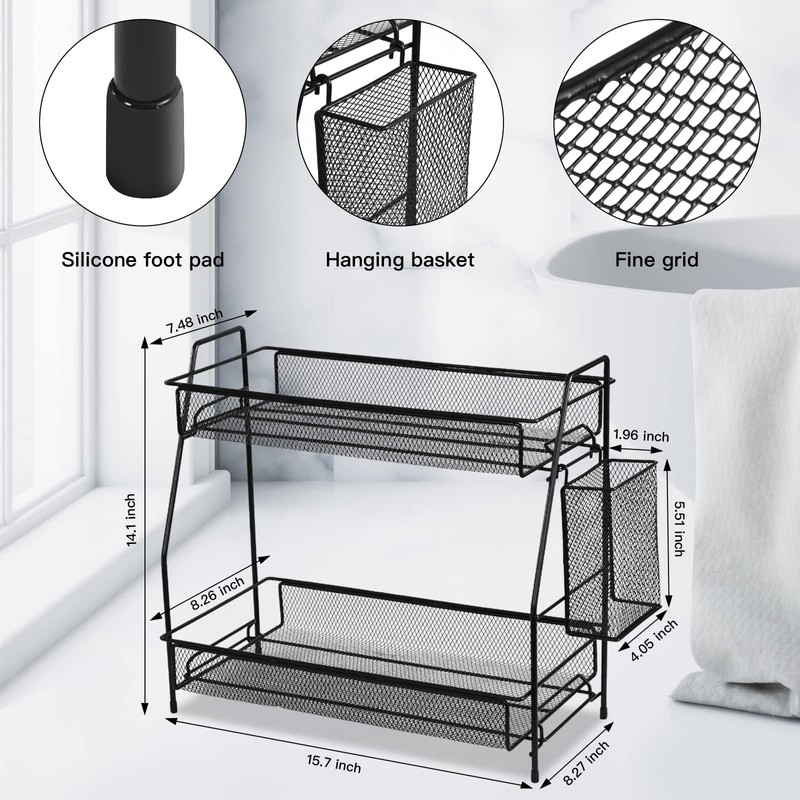 LEMIKKLE Large Countertop organizer for bathroom counter, bathroom organizers and