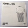 IKEA OMSESIDIG Pendant Lamp Shade White/pink 16" New 505.454.90