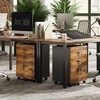 DEVAISE 3 Drawer Wood Mobile File Cabinet, Rolling Filing Cabinet