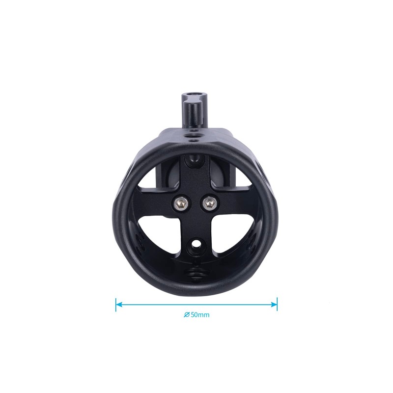 NICEYRIG Camera Handle Grip Wheel Chute Clamp Handgrip with 3/8"-16