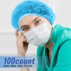 21inches Hair Net Disposable Bouffant Caps 100 Pcs, Elastic Dust