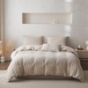BISELINA 100% Cotton Duvet Cover Set Waffle Weave 3PCS (1