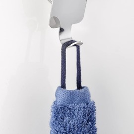 Avilia Wall Hook for Towel and Bathrobe – Towel Holder for Bathroom in Stainless Steel, 3.5 x 4 x 6.5 cm