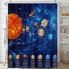 Mocsicka Galactic Outer Space Shower Curtain Boys Nebula Universe Planet