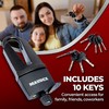 Maudex® MDL60 High Security Padlock for Outdoor Use - [10
