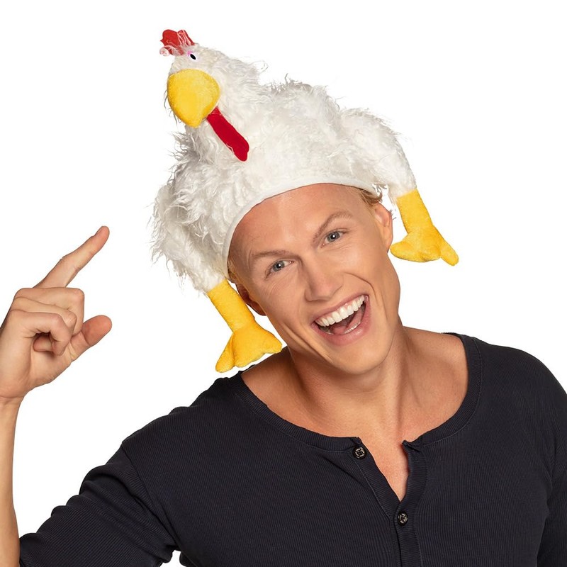 Boland Boland 99941 - Erwachsenenhut Huhn, One Size, Hühnerhut, Karnevalshut,