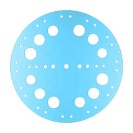 Freediving Bottom Plate Seawater Resistant Aluminum Alloy Dive Equipment for Deep Sea Diving Environment Blue